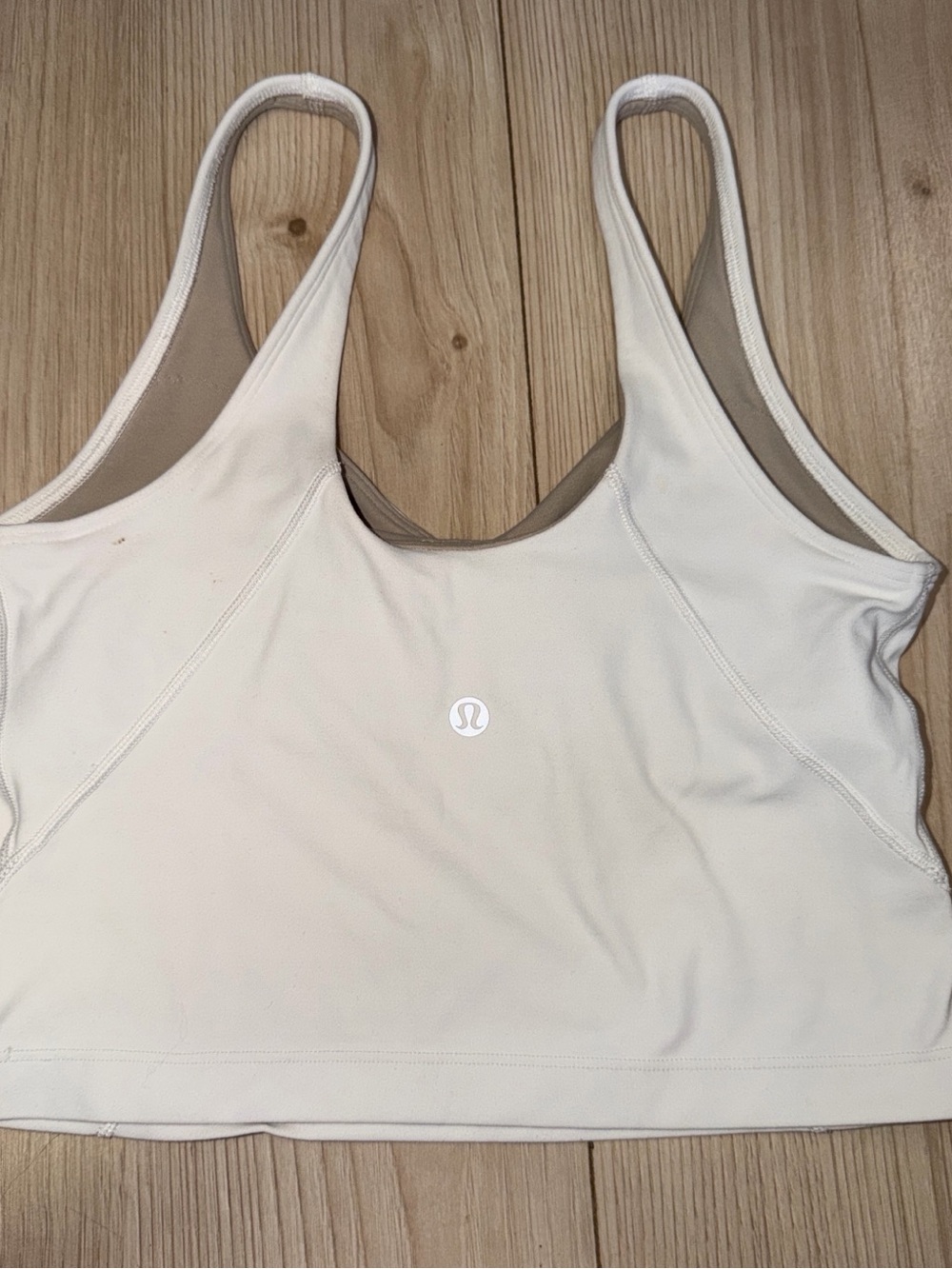 lululemon athletica Cream White Low-Impact Sports Bra